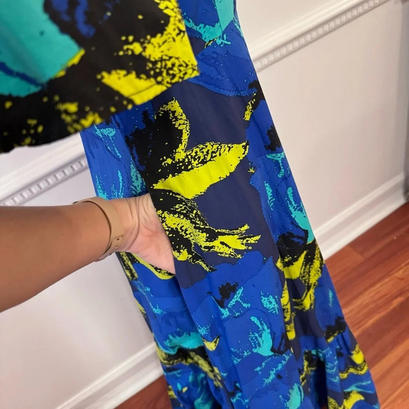 Christopher John Rogers Multi floral Maxi dress with pockets - Picture 5 of 6